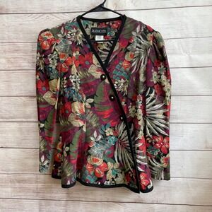 VINTAGE PLAZA SOUTH FLORAL BLAZER
